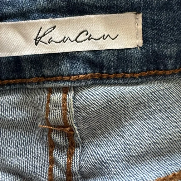 KanCan Blue Distressed Jean Shorts - Picture 4 of 4